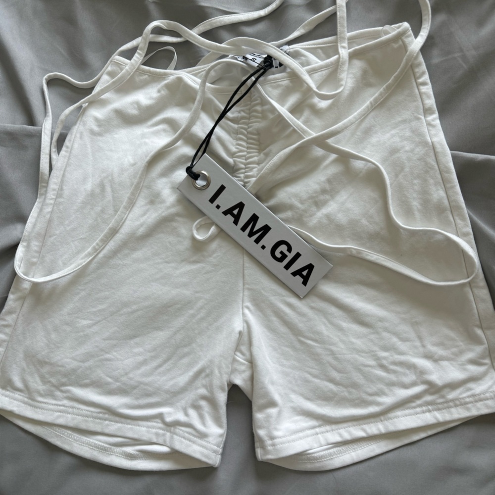 I.AM.GIA body con shorts with draw string